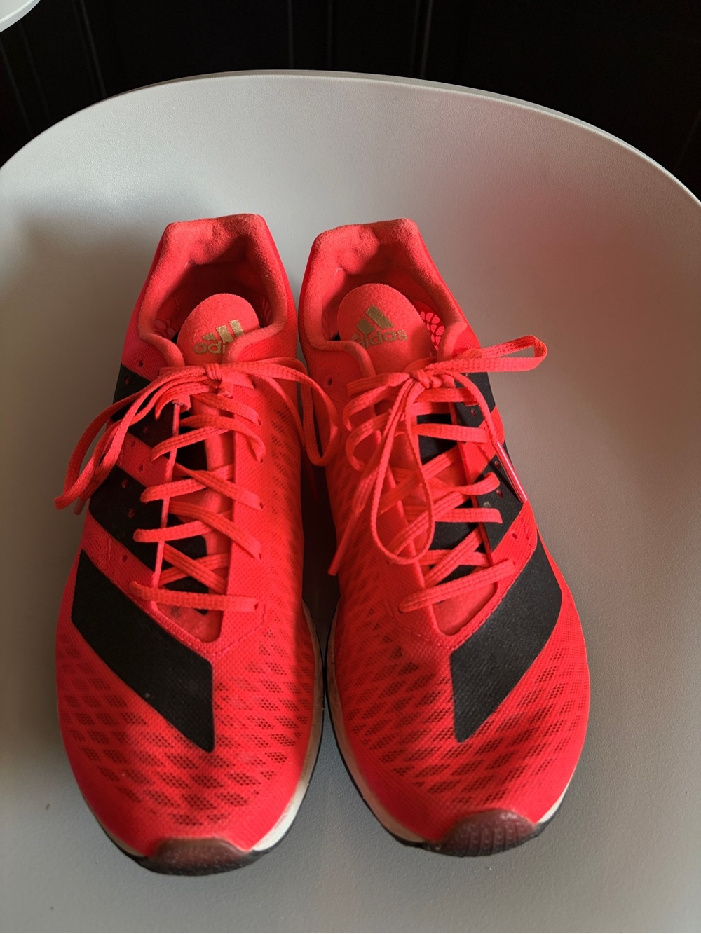 adidas Orange and Black ADIZERO XCS spike Shoes